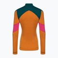 Longsleeve termoactiv pentru femei Smartwool Merino Baselayer Colorblock 1/4 Zip Boxed marmalade 4