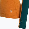 Bluză termică damă Smartwool Merino Baselayer Colorblock 1/4 Zip Boxed marmalade heather 6