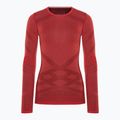 Bluză termică damă Smartwool Intraknit Thermal Merino Baselayer Crew scarlet/black