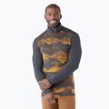 Longsleeve termoactiv pentru bărbați Smartwool Merino 250 Baselayer 1/4 Zip Boxed charcoal mtn scape