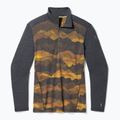 Longsleeve termoactiv pentru bărbați Smartwool Merino 250 Baselayer 1/4 Zip Boxed charcoal mtn scape 3