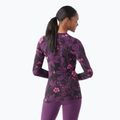Bluză termică pentru femei Smartwool Merino 250 Baselayer Crew Boxed purple iris floral 2