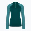 Longsleeve termoactiv pentru femei Smartwool Classic Thermal Merino Baselayer 1/4 Zip Boxed emerald 3