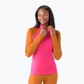 Longsleeve termoactiv pentru femei Smartwool Classic Thermal Merino Baselayer 1/4 Zip Boxed power pink