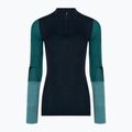 Bluză termică pentru femei Smartwool Intraknit Thermal Merino Baselayer Colorblock 1/4 Zip navy 3