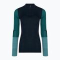 Longsleeve termoactiv pentru femei Smartwool Intraknit Thermal Merino Baselayer Colorblock 1/4 deep navy 3