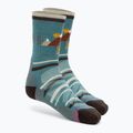 Șosete de trekking pentru femei Smartwool Hike Light Cushion Under The Stars Crew verde cascadă