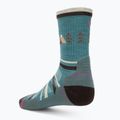 Șosete de trekking pentru femei Smartwool Hike Light Cushion Under The Stars Crew verde cascadă 2