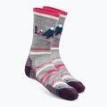 Șosete de trekking pentru femei Smartwool Hike Light Cushion Under The Stars Crew gri deschis