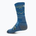 Smartwool Hike Light Cushion Mountain Pattern Mountain Crew șosete de trekking laguna blue 2