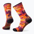 Smartwool șosete de trekking pentru femei Hike Light Cushion Bear Country Print Crew portocaliu rugină portocalie 6