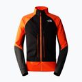 Jachetă softshell pentru bărbați The North Face Dawn Turn Softshell Fz negru/portocaliu șocant/galben asfalt 4