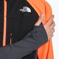 Jachetă softshell pentru bărbați The North Face Dawn Turn Softshell Fz negru/portocaliu șocant/galben asfalt 3