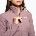 Pulover fleece pentru femei The North Face 100 Glacier Fz fawn grey 4