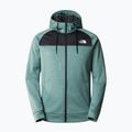Hanorac de trekking pentru bărbați The North Face Reaxion Fleece F/Z Hoodie dark sage heather/asphalt grey 4