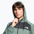 Hanorac de trekking pentru bărbați The North Face Reaxion Fleece F/Z Hoodie dark sage heather/asphalt grey 3