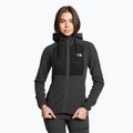 Hanorac cu glugă The North Face Homesafe Full Zip Fleece Hoodie pentru femei, negru/asfalt gri cu dungi/negru