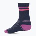 Șosete de trekking pentru femei Smartwool Hike Light Cushion Tube Stripe Crew deep navy/power pink 2