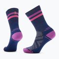Șosete de trekking pentru femei Smartwool Hike Light Cushion Tube Stripe Crew deep navy/power pink 6