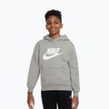 Bluză pentru copii Nike Club Fleece Hoodie dark grey heather/white