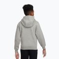 Bluză pentru copii Nike Club Fleece Hoodie dark grey heather/white 2