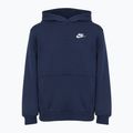 Hanorac pentru copii Nike Sportswear Club Fleece midnight navy/white