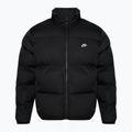 Geacă izolată pentru bărbați Nike Sportswer Club Puffer black/white