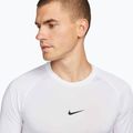 Longsleeve de antrenament pentru bărbați Nike Pro Dri-Fit Tight Fitness white/black 4