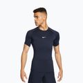Tricou de antrenament bărbați Nike Pro Dri-Fit Tight SS Fitness obsidian/white