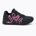 Încălțăminte pentru femei SKECHERS Uno Dripping In Love black/pink 2