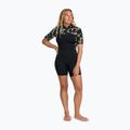 Costum de înot pentru femei ROXY 2.0 mm Swell Natural Back Zip SS Springsuit black floral