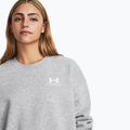 Bluză pentru femei Under Armour Icon Fleece Crew mod gray light heather/white 5