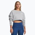 Bluză pentru femei Under Armour Icon Fleece Crew mod gray light heather/white 6