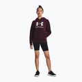 Hanorac de antrenament pentru femei Under Armour Rival Fleece Big Logo dark maroon/white 2