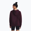 Hanorac de antrenament pentru femei Under Armour Rival Fleece Big Logo dark maroon/white 3