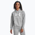 Bluză pentru femei Under Armour Rival Fleece Big Logo Hoody mod gray light heather/white