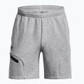 Pantaloni scurți de antrenament pentru bărbați Under Armour Unstoppable Fleece mod gray/black 5