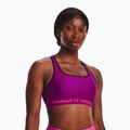 Sutien de fitness Under Armour Crossback Mid mystic magenta/ roz argintiu