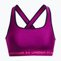 Sutien de fitness Under Armour Crossback Mid mystic magenta/ roz argintiu 5