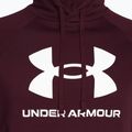 Hanorac cu glugă Under Armour Rival Fleece Logo HD pentru bărbați, maro închis/alb/alb 6