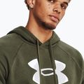 Hanorac cu glugă pentru bărbați Under Armour Rival Fleece Logo HD marine din verde/alb 3