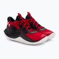 Pantofi de baschet Under Armour Jet'23 roșu/negru/alb roșu/alb 4
