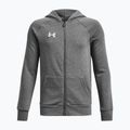 Bluză pentru copii Under Armour Rival Fleece FZ Hoodie grey