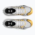 Încălțăminte de baschet Under Armour Spawn 6 white/black/metallic gold 11