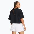 Tricou de antrenament pentru femei Under Armour Campus Boxy Crop black/white 2
