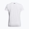 Tricou de antrenament pentru femei Under Armour Tech SSV Solid white/black 2