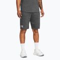 Pantaloni scurți de antrenament pentru bărbați Under Armour Rival Terry castlerock light heather/onyx white