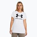 Tricou pentru femei Under Armour Rival Logo alb/negru