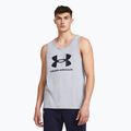 Tank top pentru bărbați Under Armour Sportstyle Logo steel light heather/black