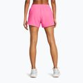 Pantaloni scurți de alergat pentru femei Under Armour Fly By fluo pink/fluo pink/reflective 3